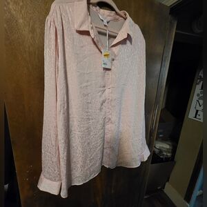 Lauren Conrad 4x Womens Pink Blouse
